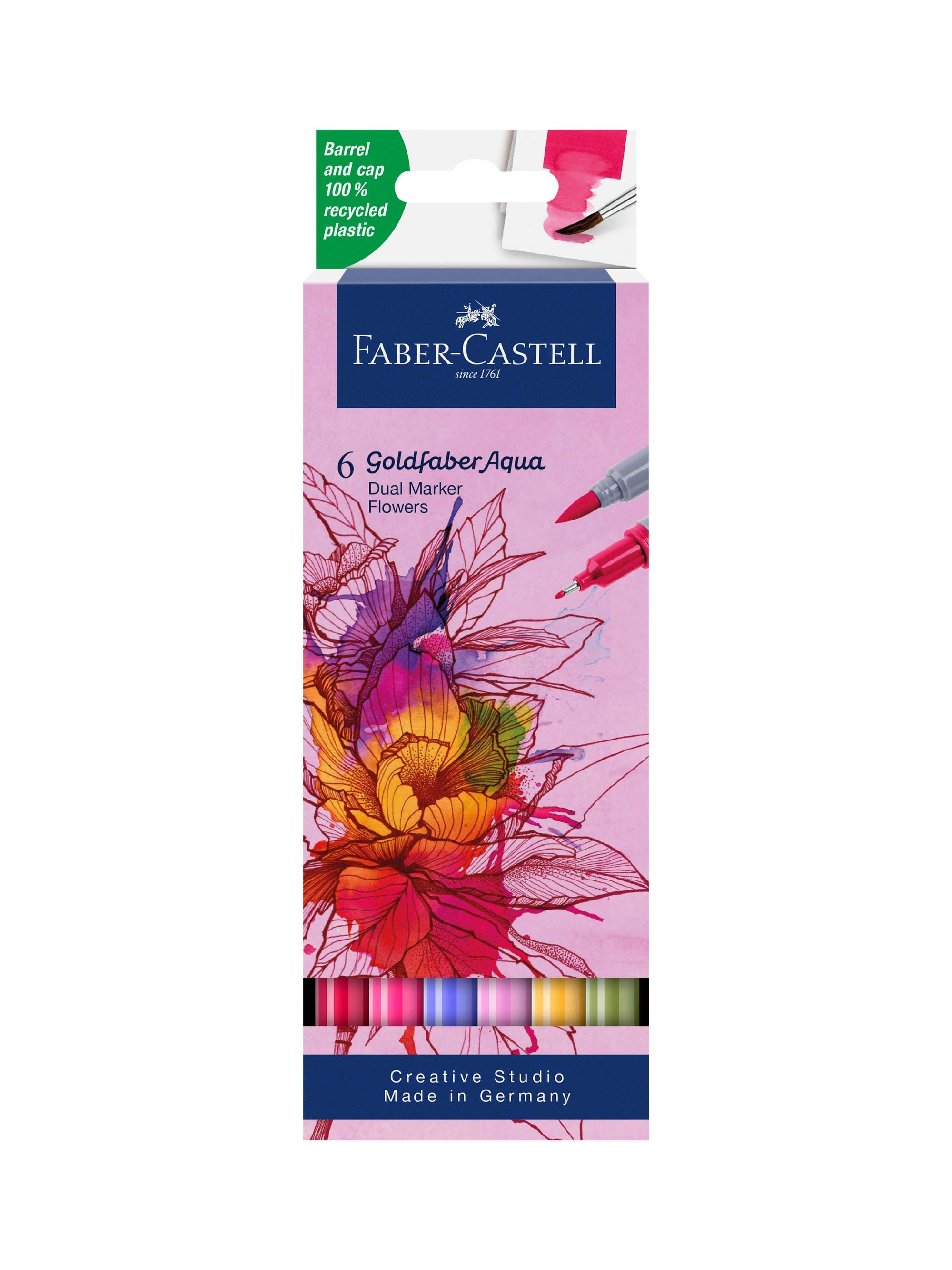 Faber-Castell Goldfaber Aqua Dual Marker Flowers 6pk