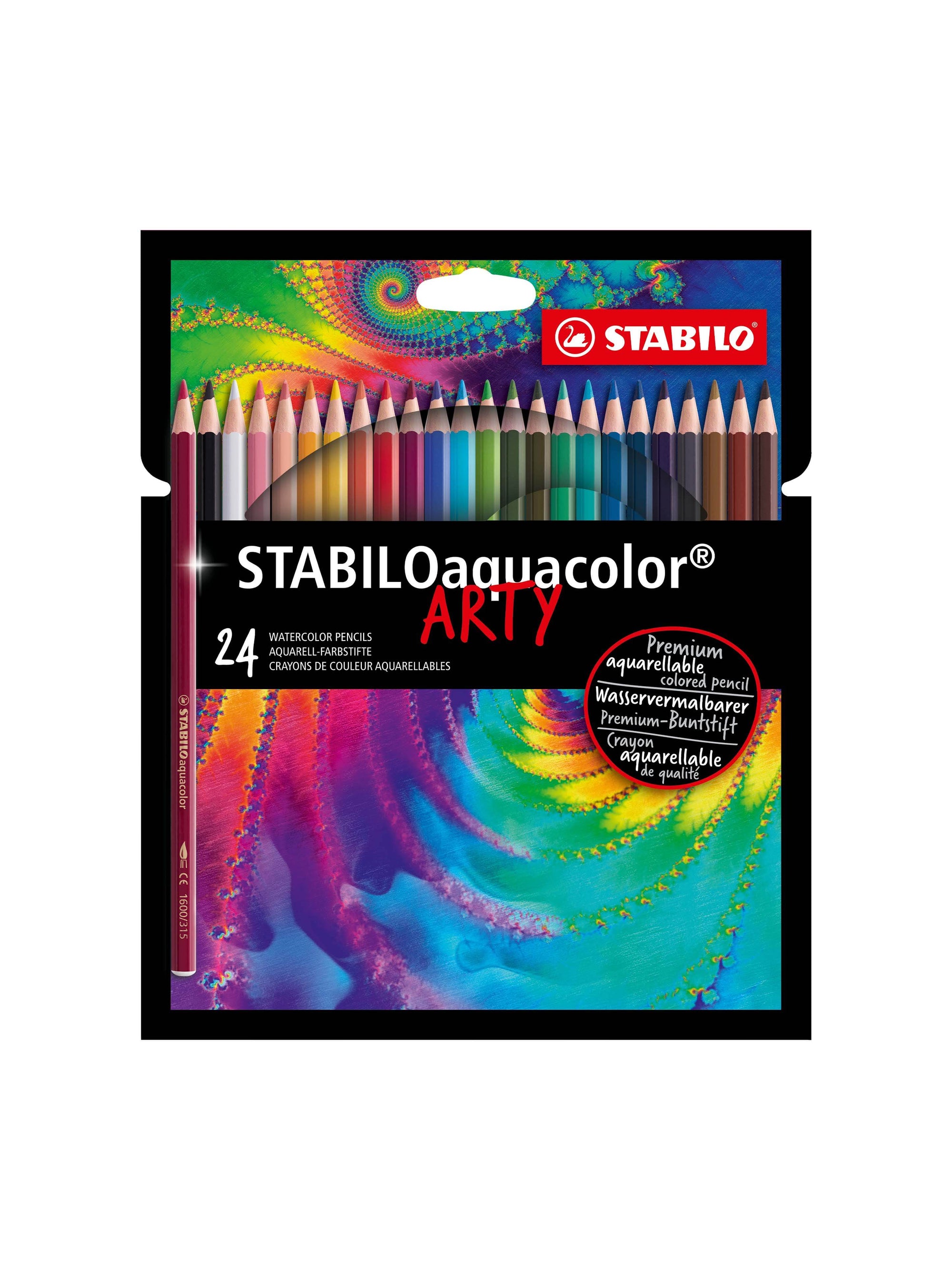 Stabilo Arty Aquacolor Akvarellblyanter 24pk