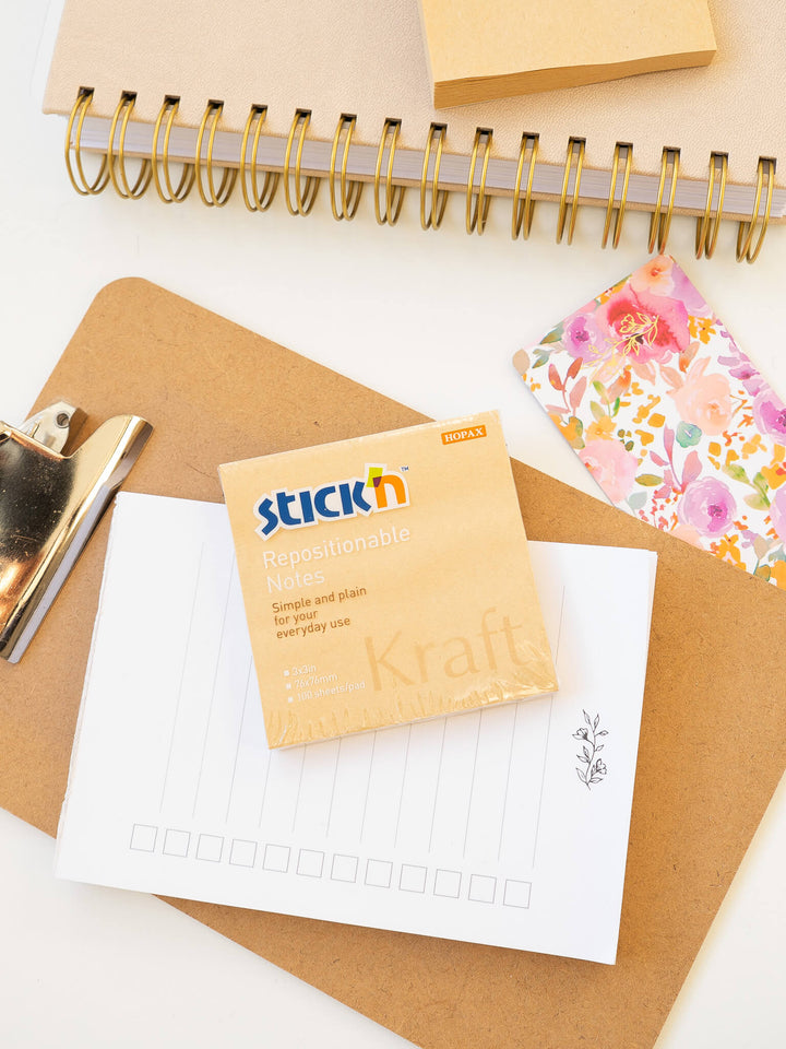 Stickin postit-lapper kraft