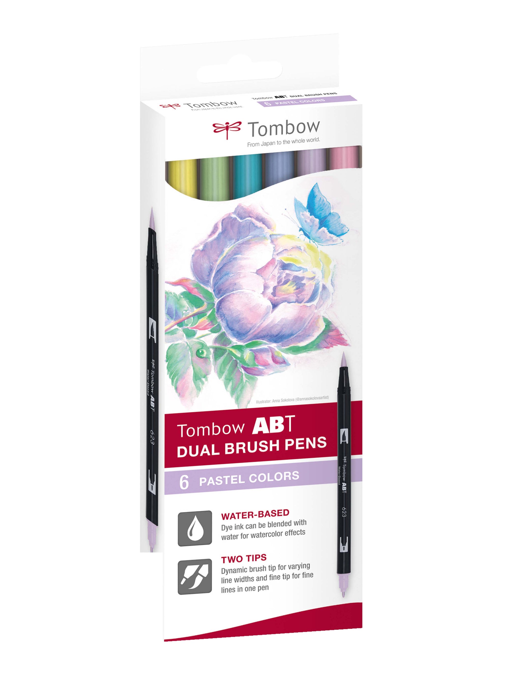 Tombow ABT Dual Brush 6pk Pastell